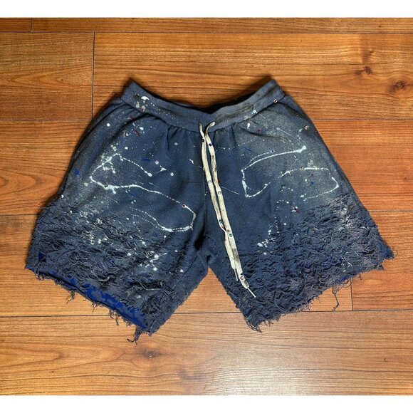 DRO Lab Custom 1/1 ART x  John Elliott Reverse Burn Out Distressed Terry Drawstr - Picture 1 of 15